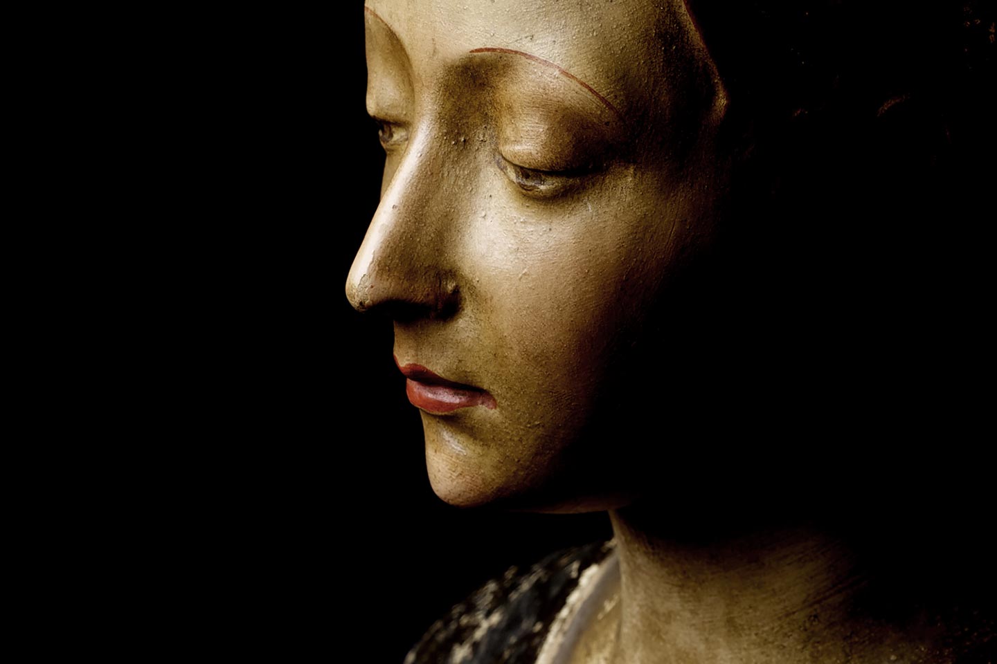 Bust of a woman from Private Collection, Neoclassical Art, 19th Century