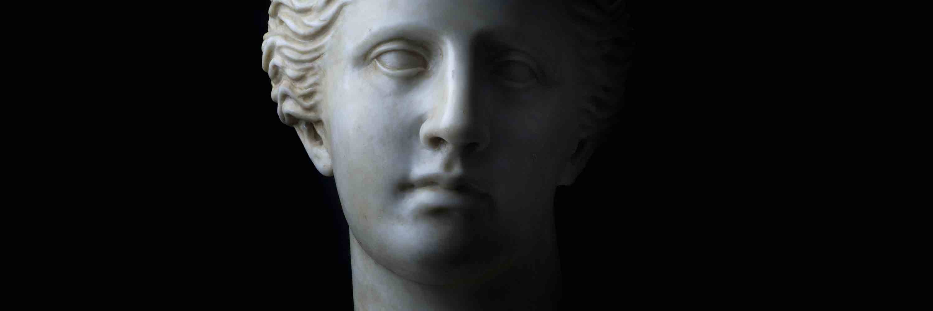 Head of Juno from Private Collection, Neoclassical Art, 19th Century
