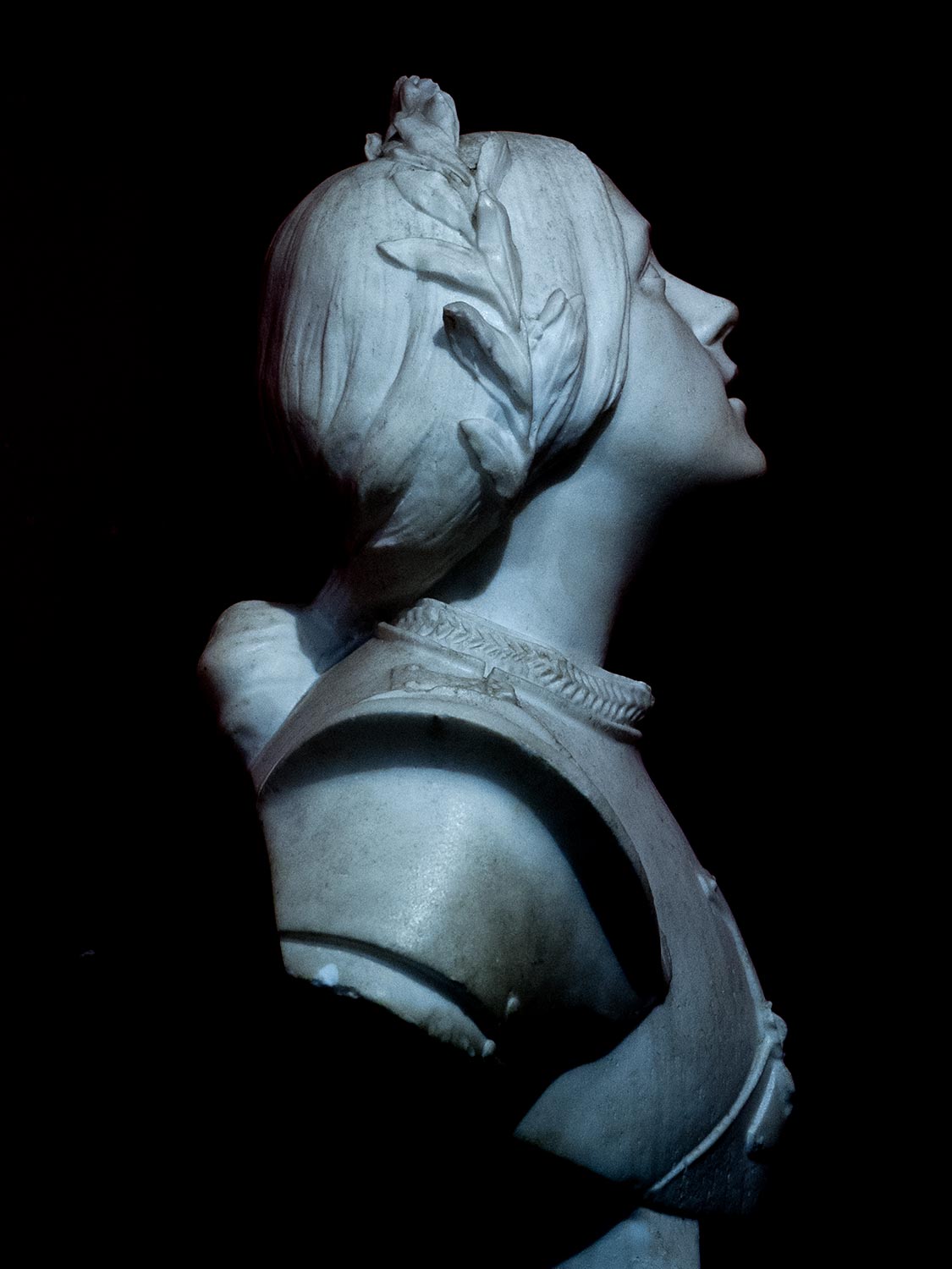 Joan of Arc Bust from Private Collection, Neoclassical Art, 19th Century